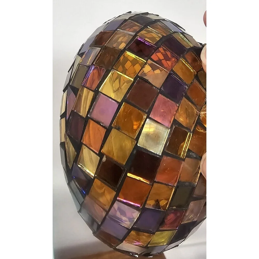 PartyLite Global Fusion Votive Holder P8367 Mosaic Tile Glass Tealight Retired - Picture 4 of 12